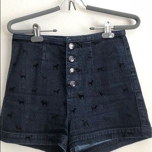 RARE Topshop Dog Shorts with Tie